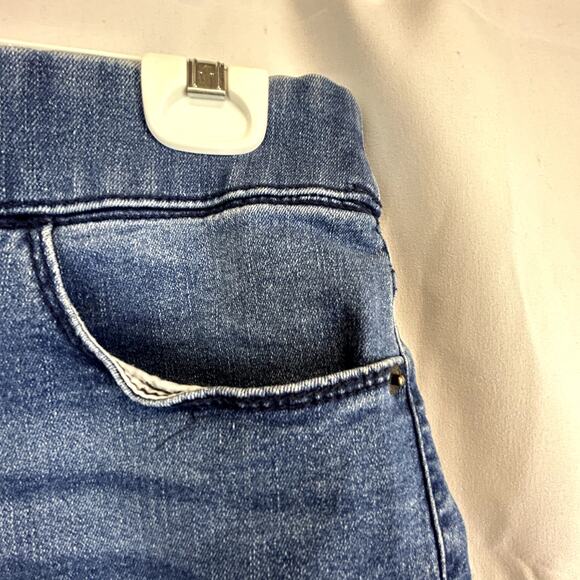 Dkny Jeans Bermuda Shorts  Small Denim pull-on stretch women's blue - Picture 4 of 11